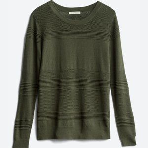 Textured Cotton Blend Sweater